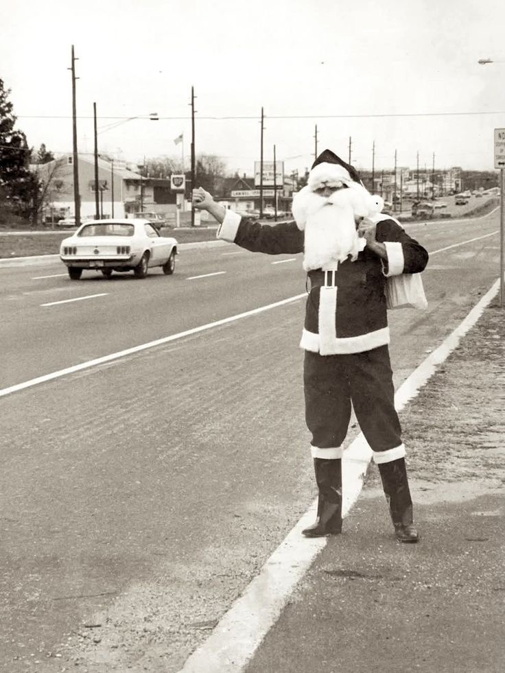 Santa Hitchhiking