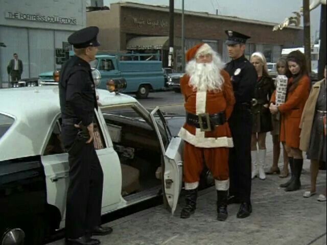 Santa Being Arrested on the Street