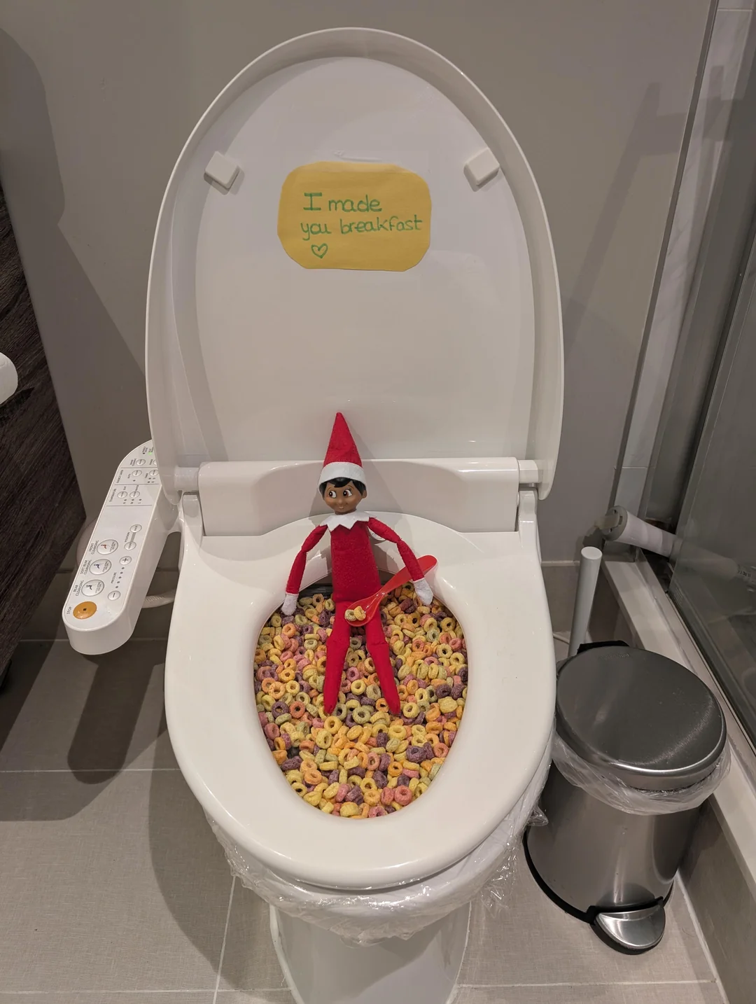 "Made you breakfast"