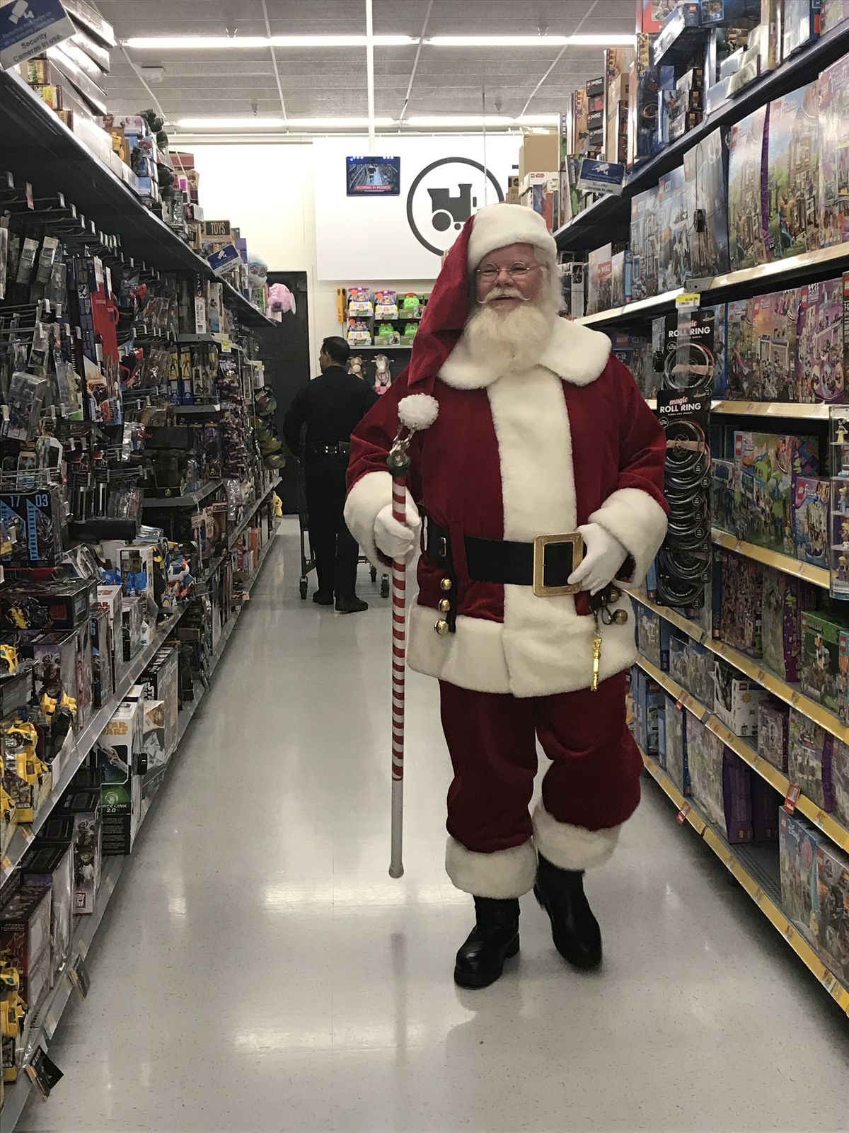Santa Just Walking Through Walmart