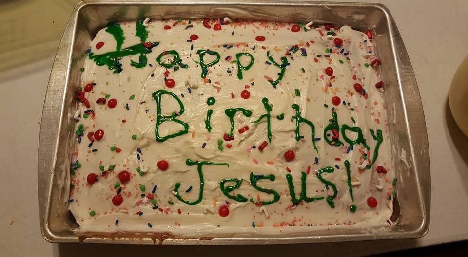 “Happy Birthday Jesus” Cake