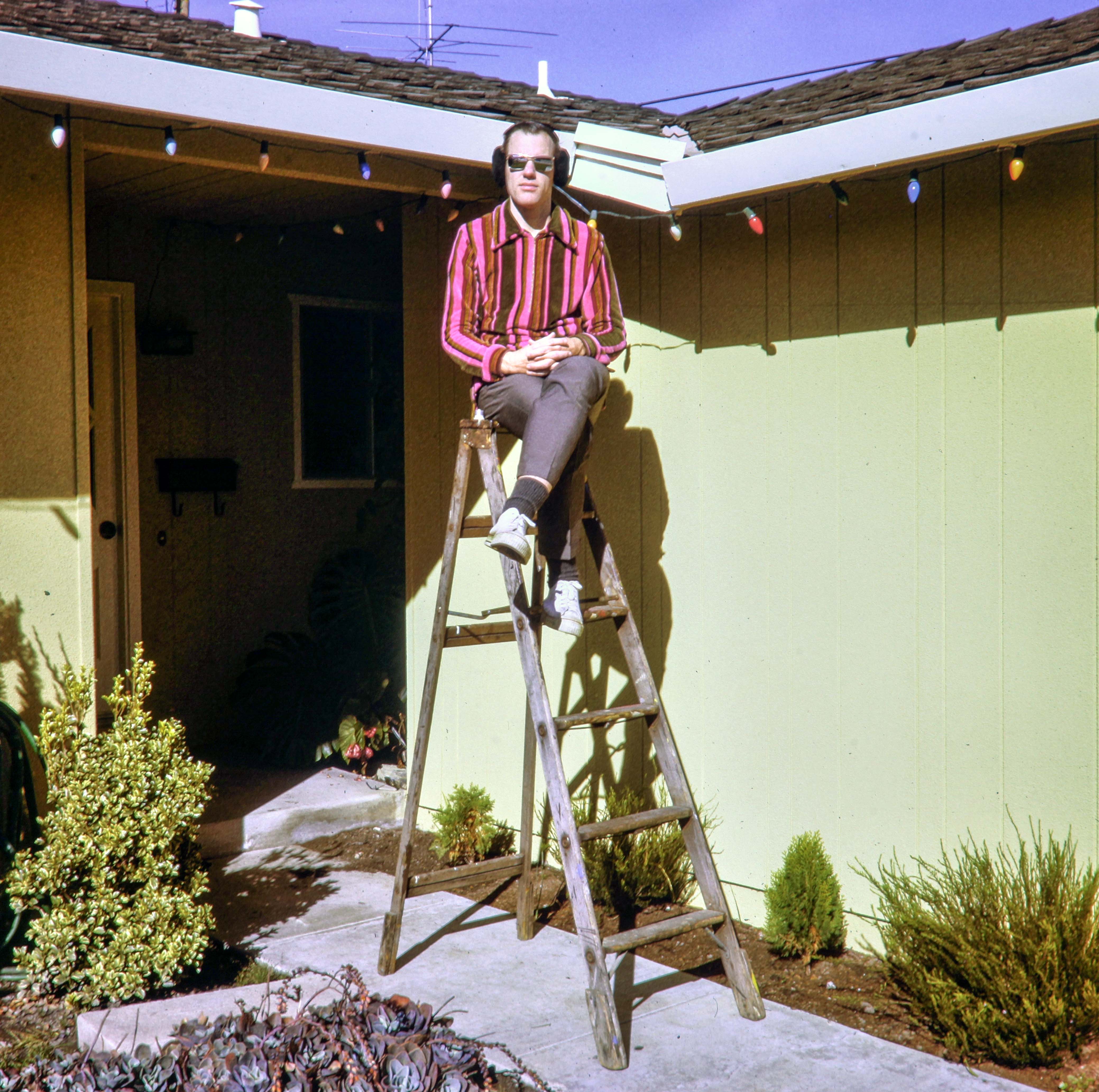 Putting up the lights