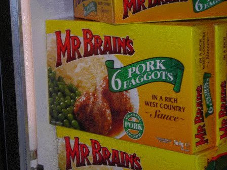 Mr. Brain is at it again with his gay pork products