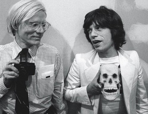 Mick Jagger and Andy Wahol
