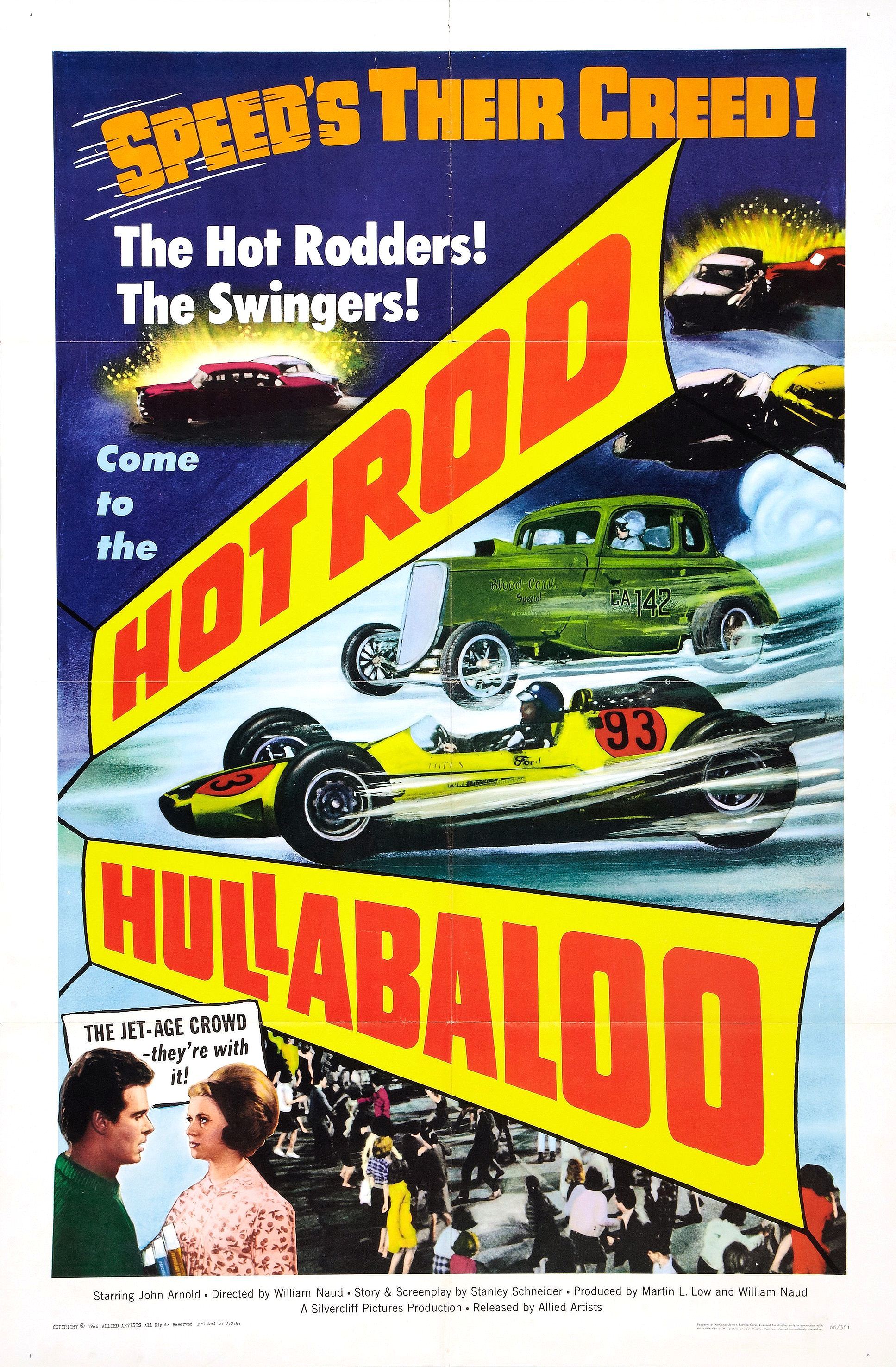 poster - Ceed'S Their Creed! The Hot Rodders! The Swingers! Come to the Hullabaloo Te Jet Age Crond they're with