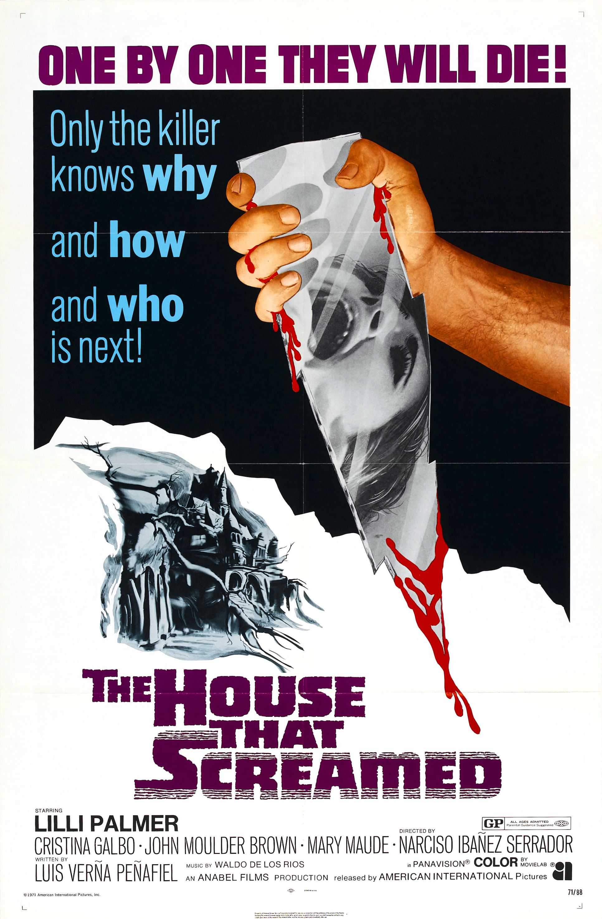 house that screamed blu ray - One By One They Will Die! Only the killer knows why and how and who is next! The House That Screamed Gipso Lilli Palmer Cristina Galbo John Moulder Brown Mary Maujde Narciso Ibmez Serrador Color Wis Verna Penafiel un Ica trur