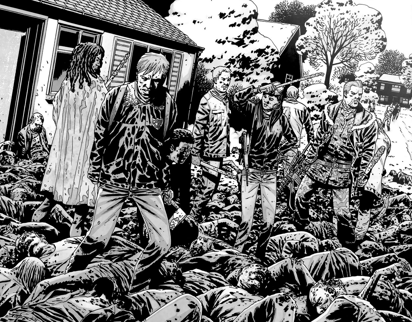 The Walking Dead Comic Art