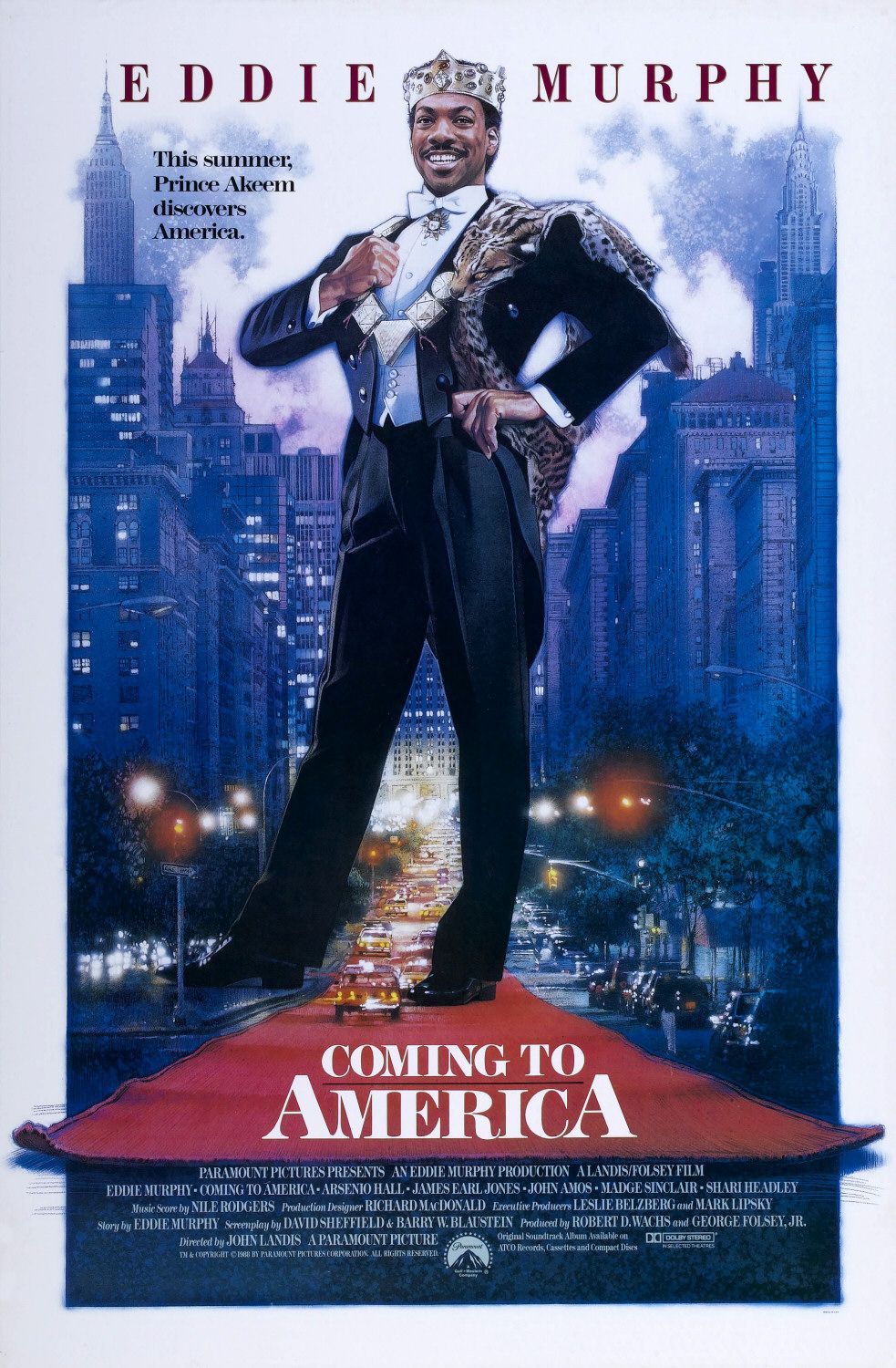 coming to america - E D D I E3 Murphy This summer, Prince Akeem discovers America. Brew Car Coming To America Paramount Pictures Presents An Eddie Murphy Production AlandisFolsey Film Eddie Murphy Coming To AmericaArsenio Hall James Earl Jones John Amos M