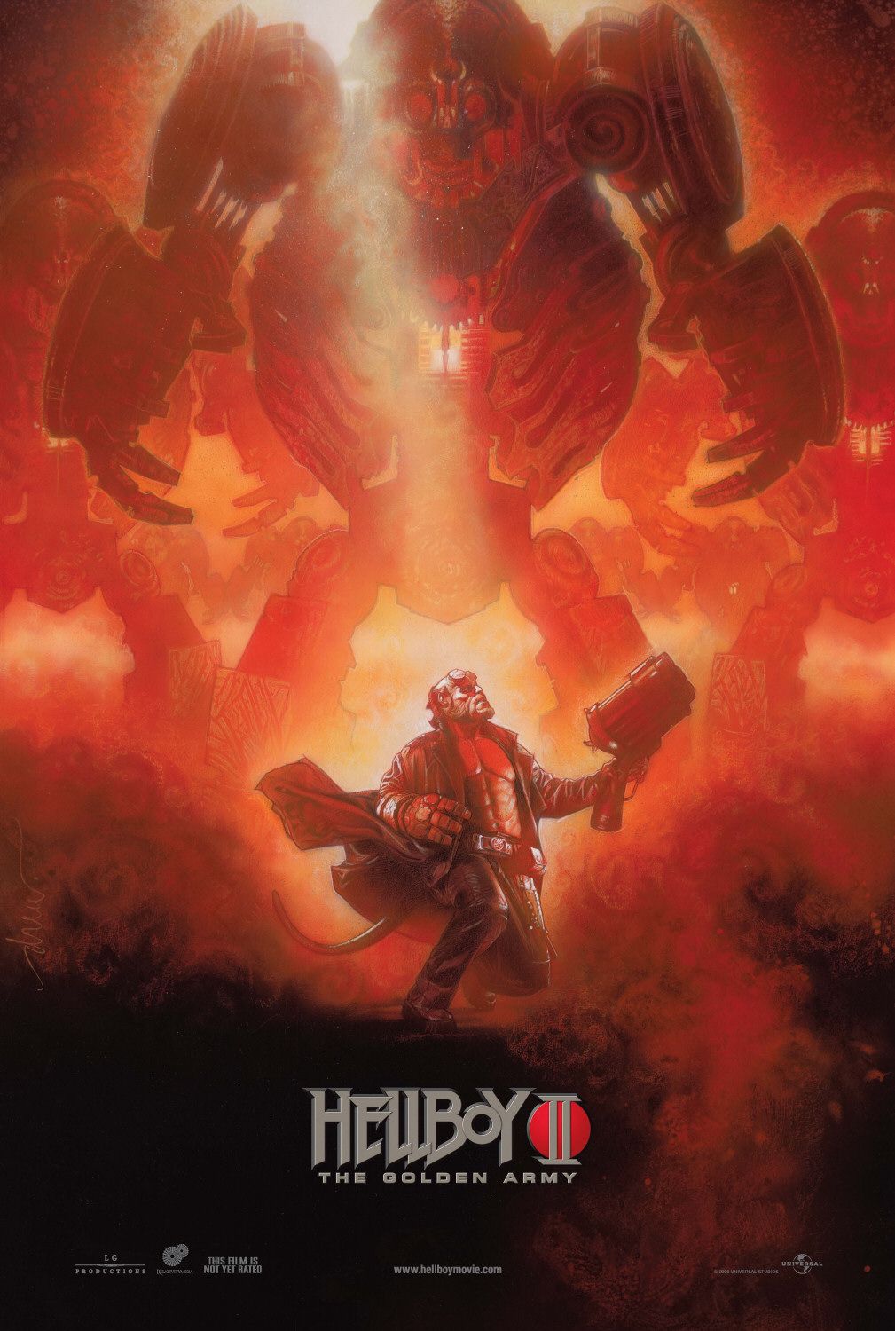 drew struzan hellboy 2 - Helbyi The Golden Army This Film Is Not Yet Rated Universal Oductions Relatives