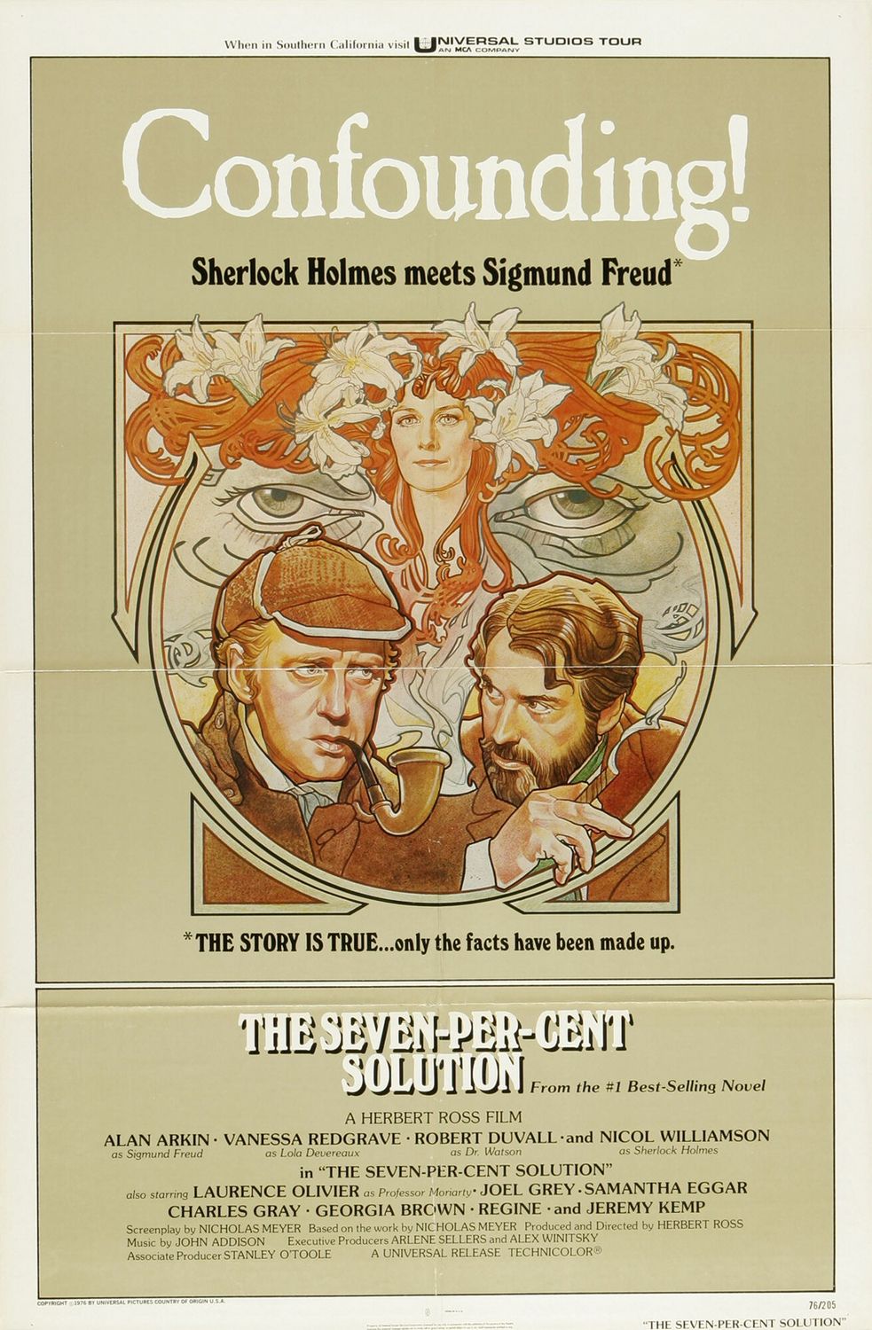 seven per cent solution movie poster - When in Southern California visit Universal Studios Tour An Mca Company Confounding! Sherlock Holmes meets Sigmund Freud The Story Is True...only the facts have been made up. ThesevenPerCent Solution From the BestSel