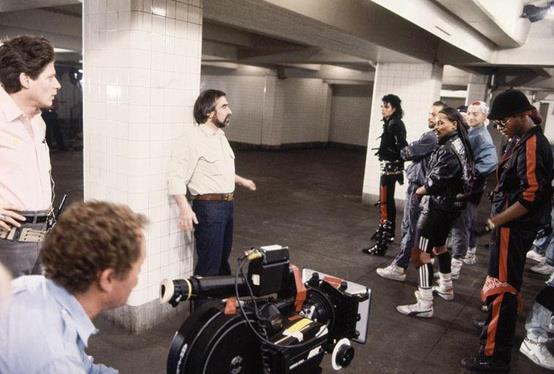 Scorsese directing Michael Jackson in the Bad music video