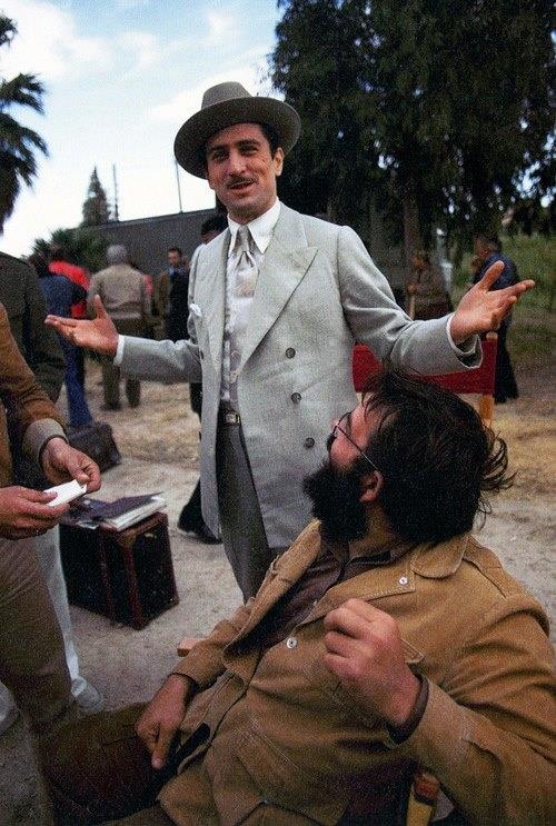 Francis Ford Coppola with Robert De Niro - The Godfather II