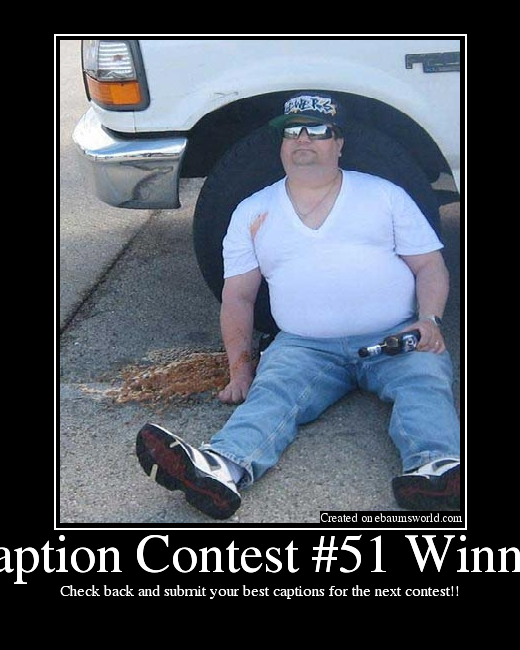 Check back and submit your best captions for the next contest!!