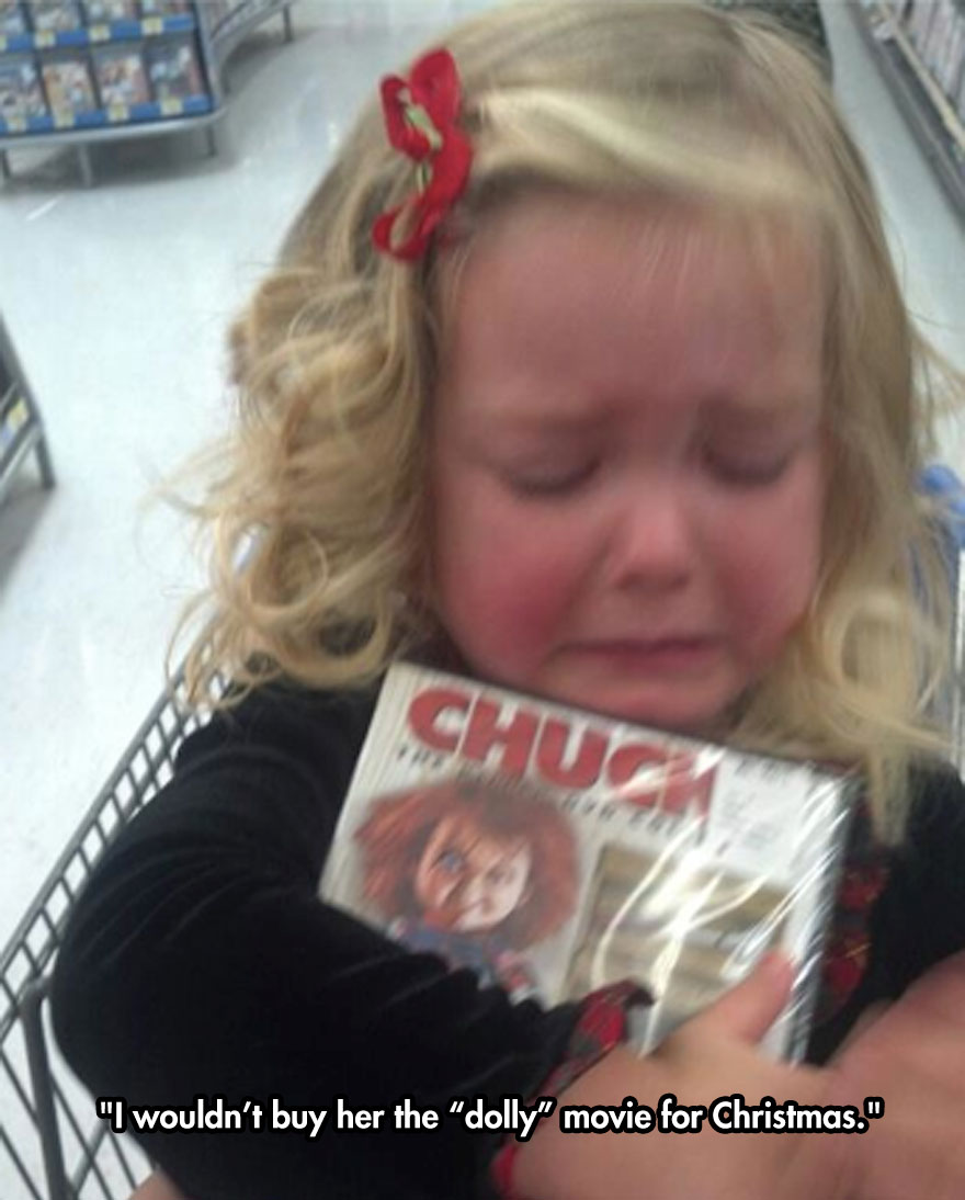 reason my kid is crying - Chu "I wouldn't buy her the "dolly" movie for Christmas."