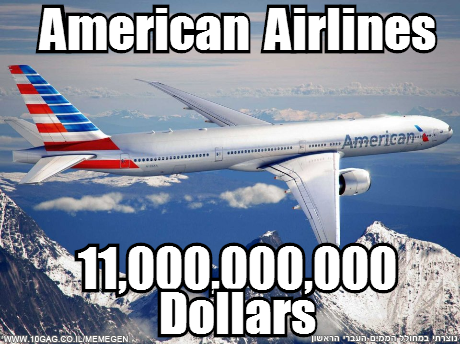 airline - American Airlines .... .... .......... American 11,000,000,000 Dollars