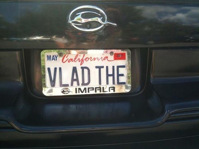 custom american license plate ideas - May Califor Vlad The E Impala