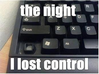 night i lost control - the night, T Shift I lost control