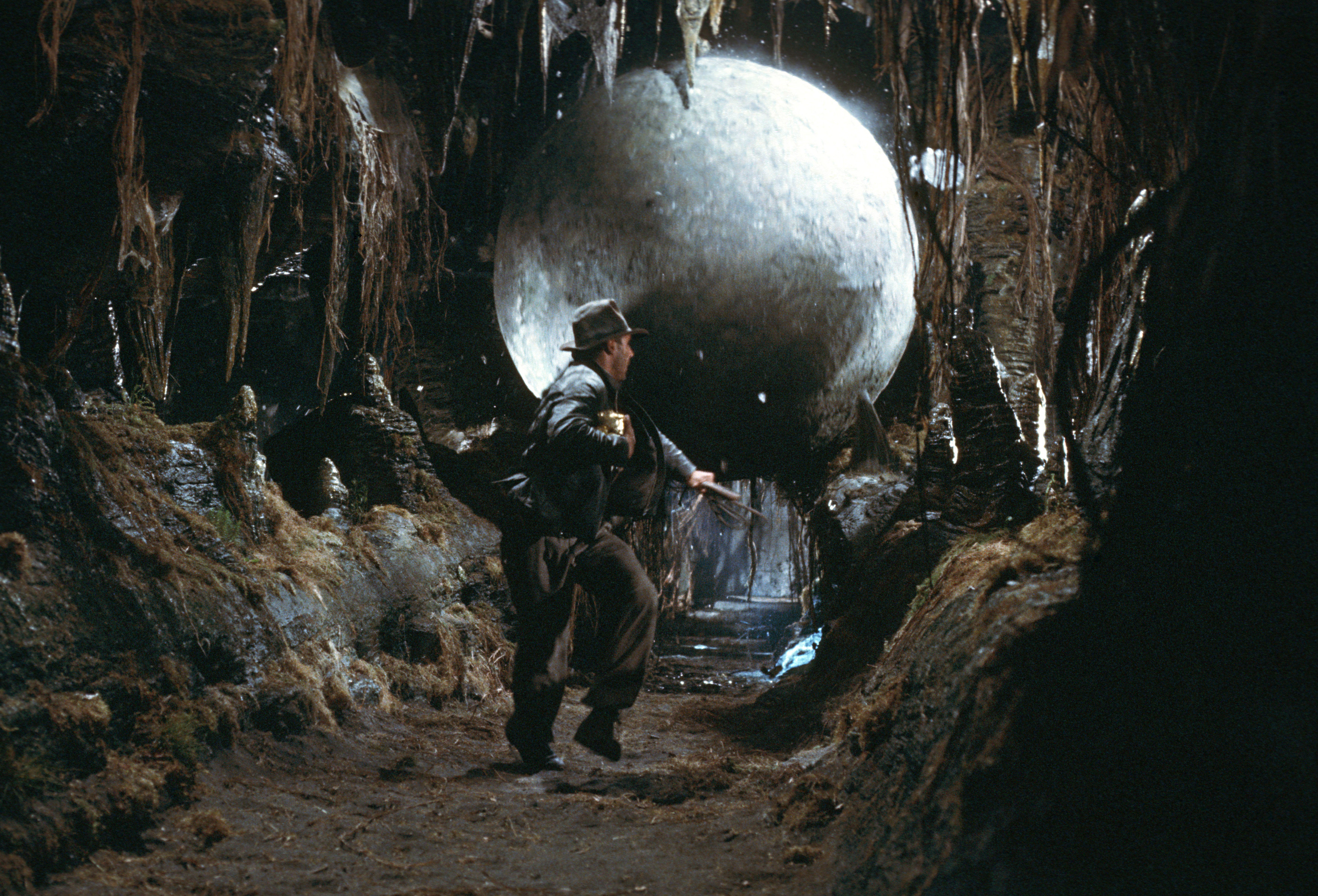 The giant boulder that chases Indy at the beginning of the film was made of fiberglass.