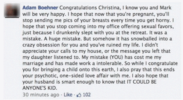 Pregnant Cheating Wife Destroyed on Facebook