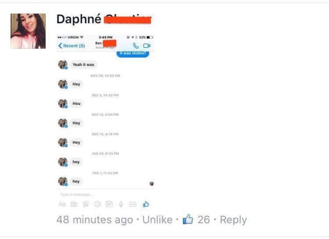 And Daphné shows up to put the nail in Ben's coffin. 