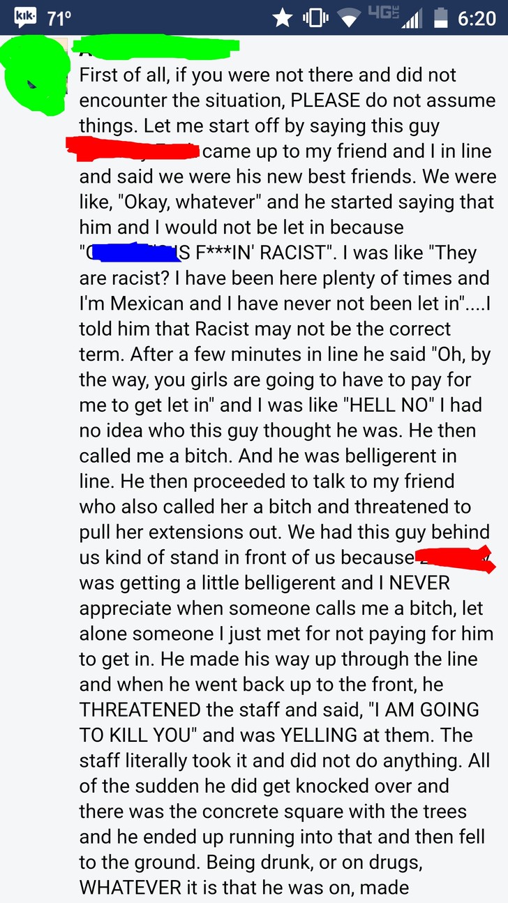 Guy Makes Facebook Post Claiming Bar Staff Beat Him Up Because He's Gay, The Bar Responds To His Bullshit