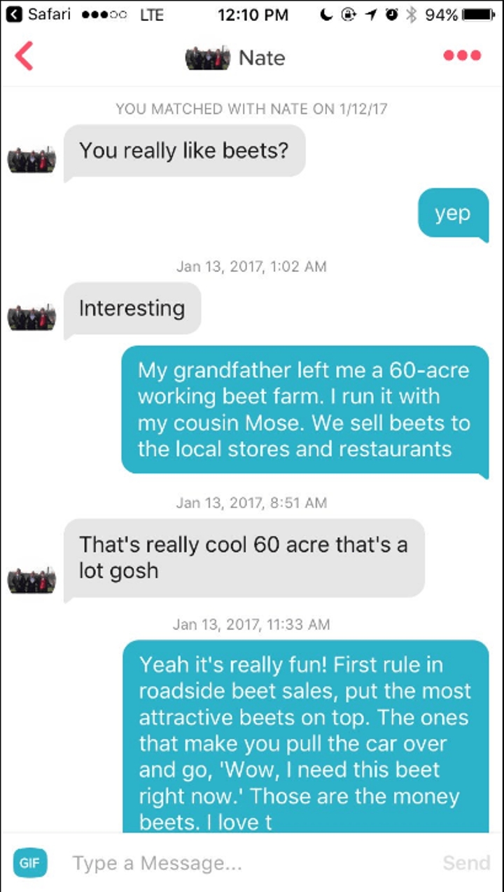 Girl Convinces Guy That She's A Beet Farmer By Texting Him Quotes From 'The Office'