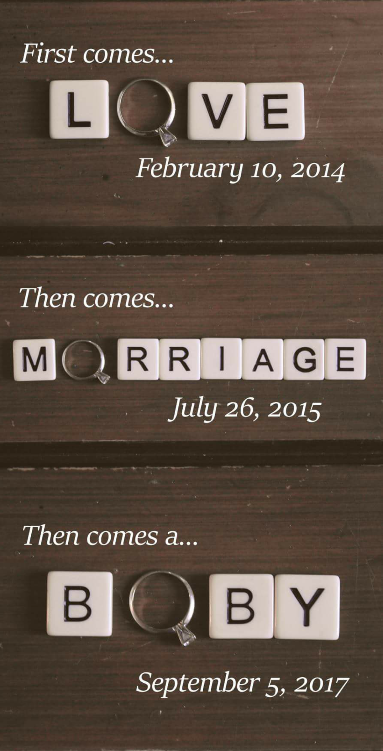 love boby - First comes... Love Then comes... Morriage Then comes a... Bo By