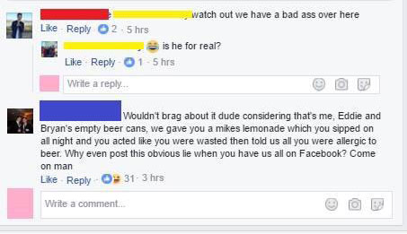 Idiot Gets Called Out On Facebook For Lying About Being A Party Animal