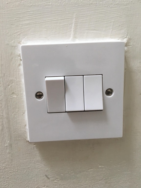 Light switches all out of whack when they are in the off position.