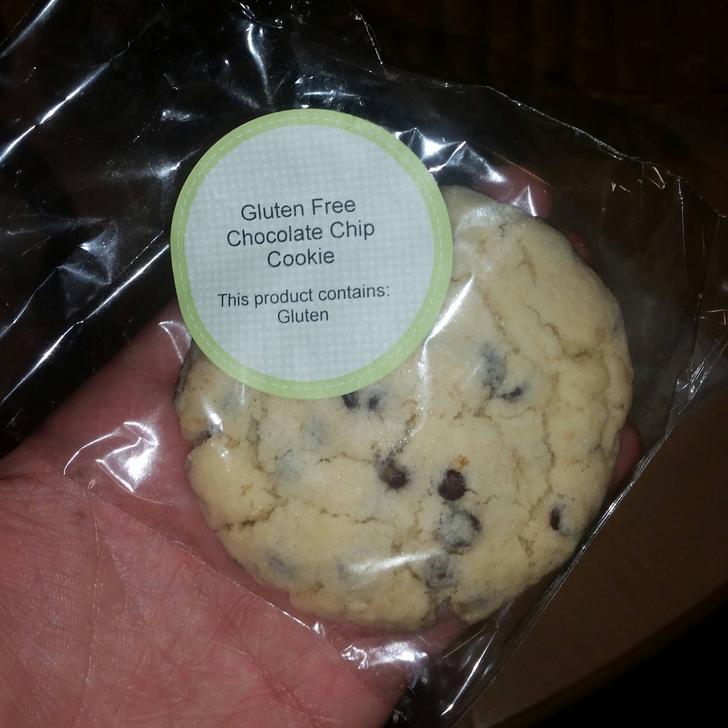 Gluten free cookie that actually does contain Gluten.