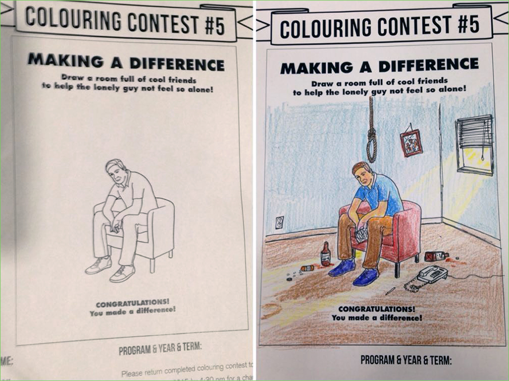 making a difference coloring book - Colouring Contest  Colouring Contest Making A Difference Drew room full of cool friends to help the lonely gwy not feel se alene! Making A Difference Draw a room full of cool friends to help the lonely guy not feel so a