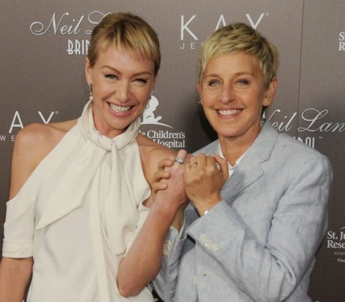 DeGeneres and Rossi have been together since 2004. The two of them got married in 2008. The age gap between these two lovebirds is 15 years. Ellen is 59, and Portia 44 years old.