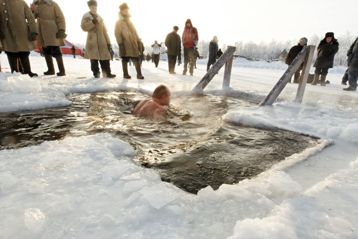 russia russian spa ice bath