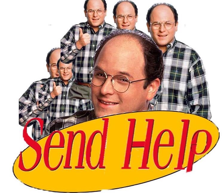 Sunday meme about a George Costanza TV show