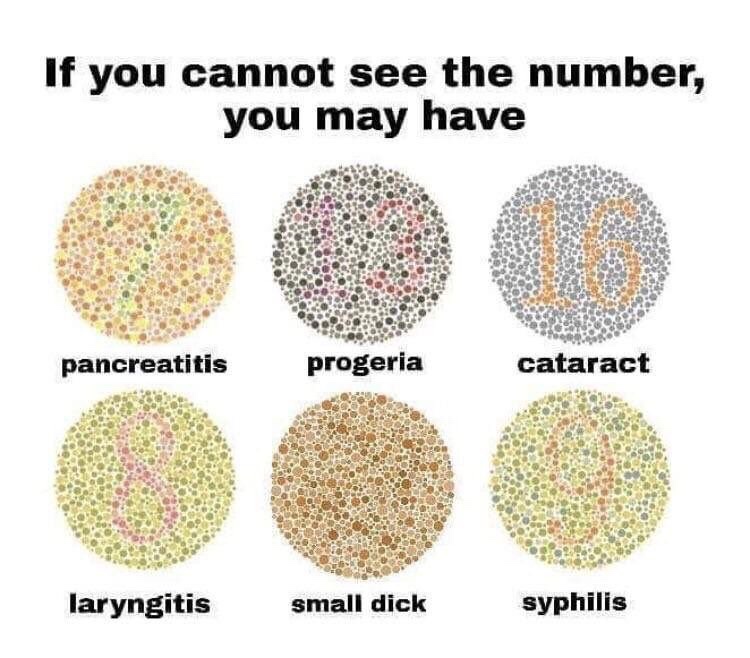 memes  - if you can t see the number you may have - If you cannot see the number, you may have pancreatitis progeria cataract laryngitis small dick syphilis