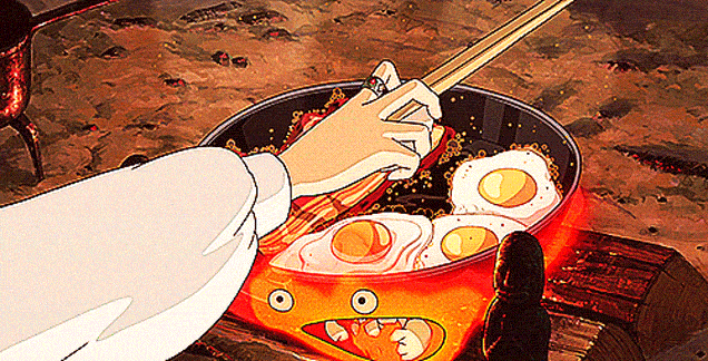 anime studio ghibli food gif