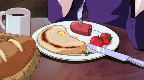 anime kiki's delivery service breakfast