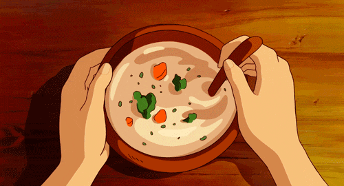 anime anime gif food