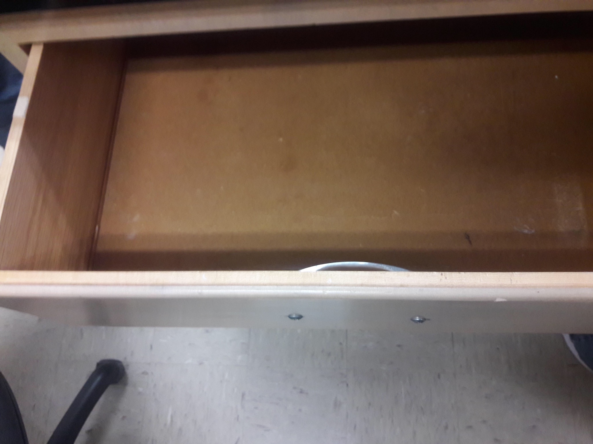 cursed drawer that has handle on the inside