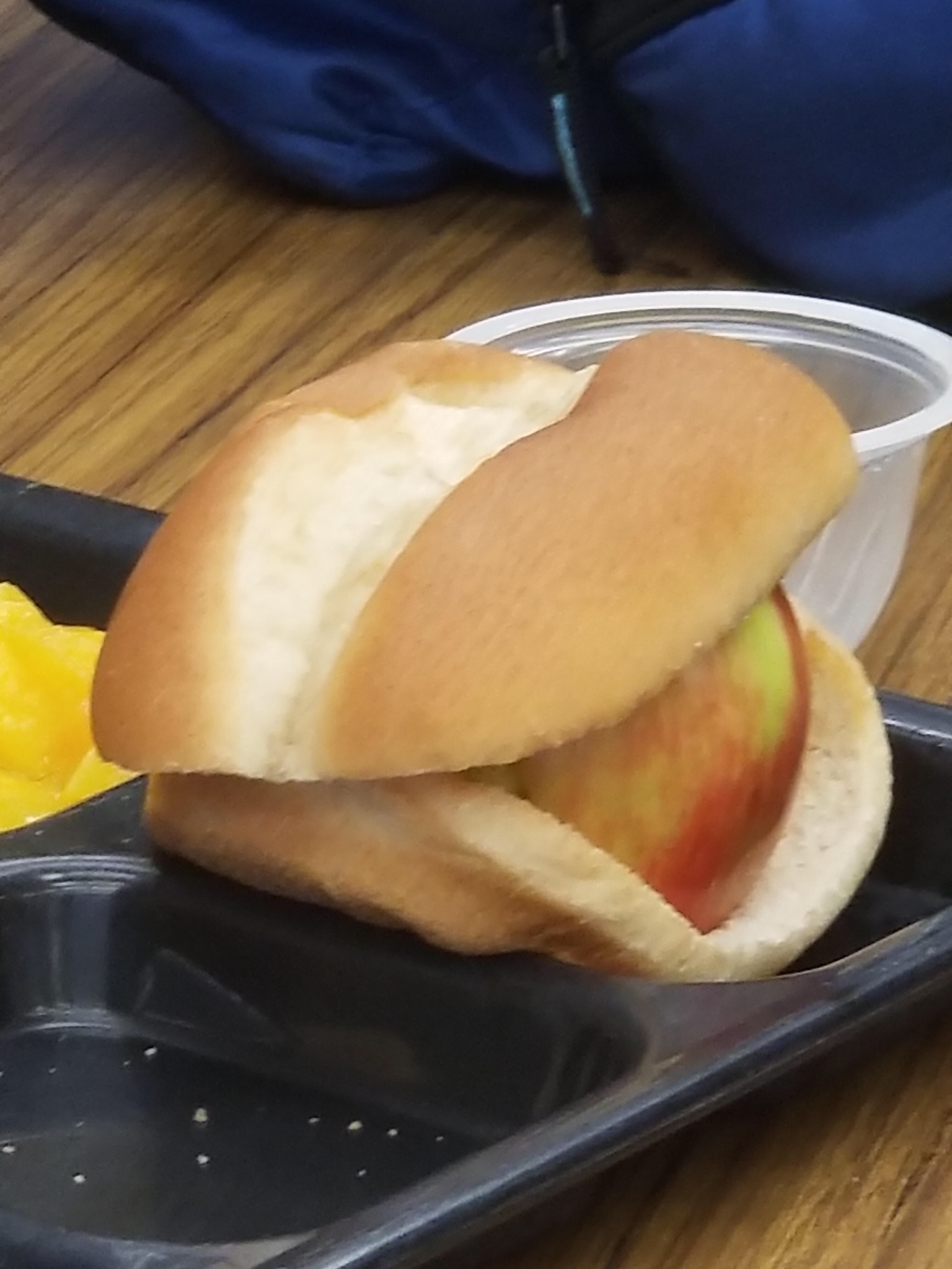 cursed image of fruit in a bun