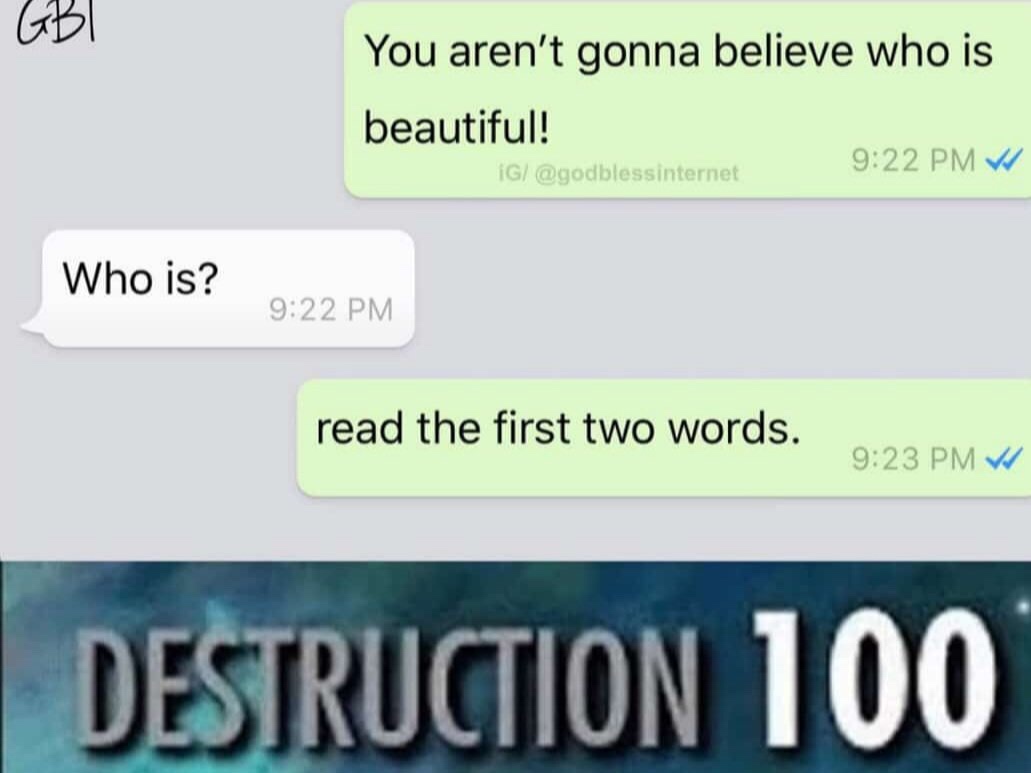 skyrim destruction - You aren't gonna believe who is beautiful! Ig Who is? read the first two words. 2 Dmx Destruction 100