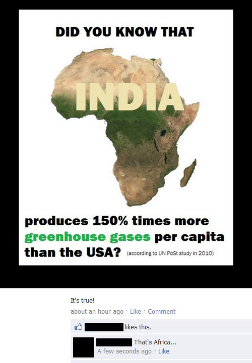 x doubt memes - Did You Know That produces 150% times more greenhouse gases per capita than the Usa? according to Un Post study in 2010 It's true! about an hour ago Comment this. That's Africa... A few seconds ago