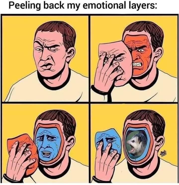 peeling back my emotional layers meme - Peeling back my emotional layers