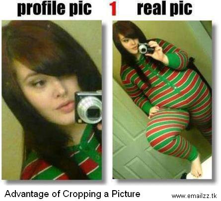 Why Girls Crop Their Pics..lolz