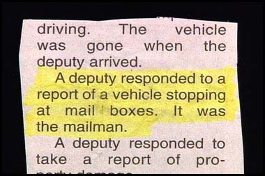 Great Moments in Police Blotter History