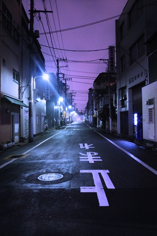 dark japanese street