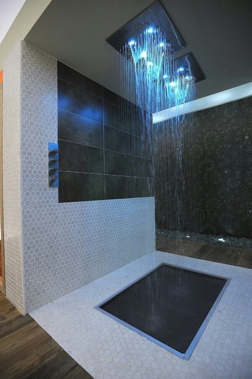 double rainfall shower