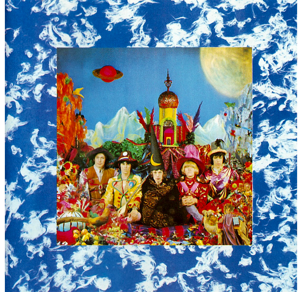 1. THE ROLLING STONES // THEIR SATANIC MAJESTIES REQUEST

When The Rolling Stones released Their Satanic Majesties Request in 1967, it immediately drew comparisons to The Beatles' Sgt. Pepper's Lonely Hearts Club Band, which was released earlier in the same year. Both records feature psychedelic music and very colorful album art, but Their Satanic Majesties Request actually features images of all four of the Beatles hidden in the foreground. It is believed that this was a response to The Beatles' album, which featured a Shirley Temple doll wearing a sweater that reads, "Welcome The Rolling Stones Good Guys."