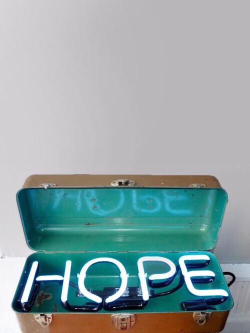 hope neon box - Hope