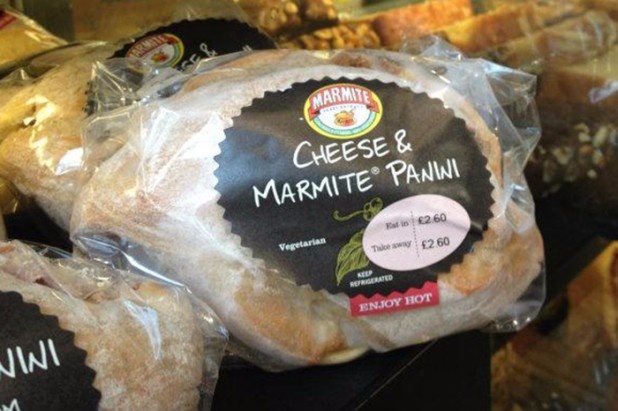 Cheese and Marmite Panini (U.K.)